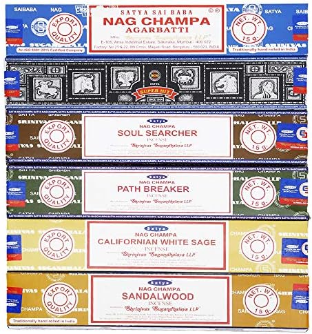 Satya Set of 6 Natural Incense Sticks