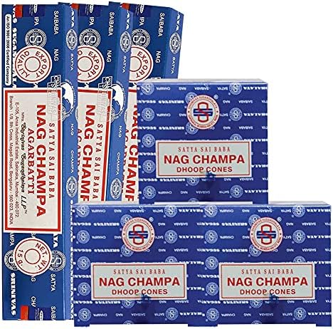 TRUMIRI Nag Champa Incense Sticks and Cones Bundle