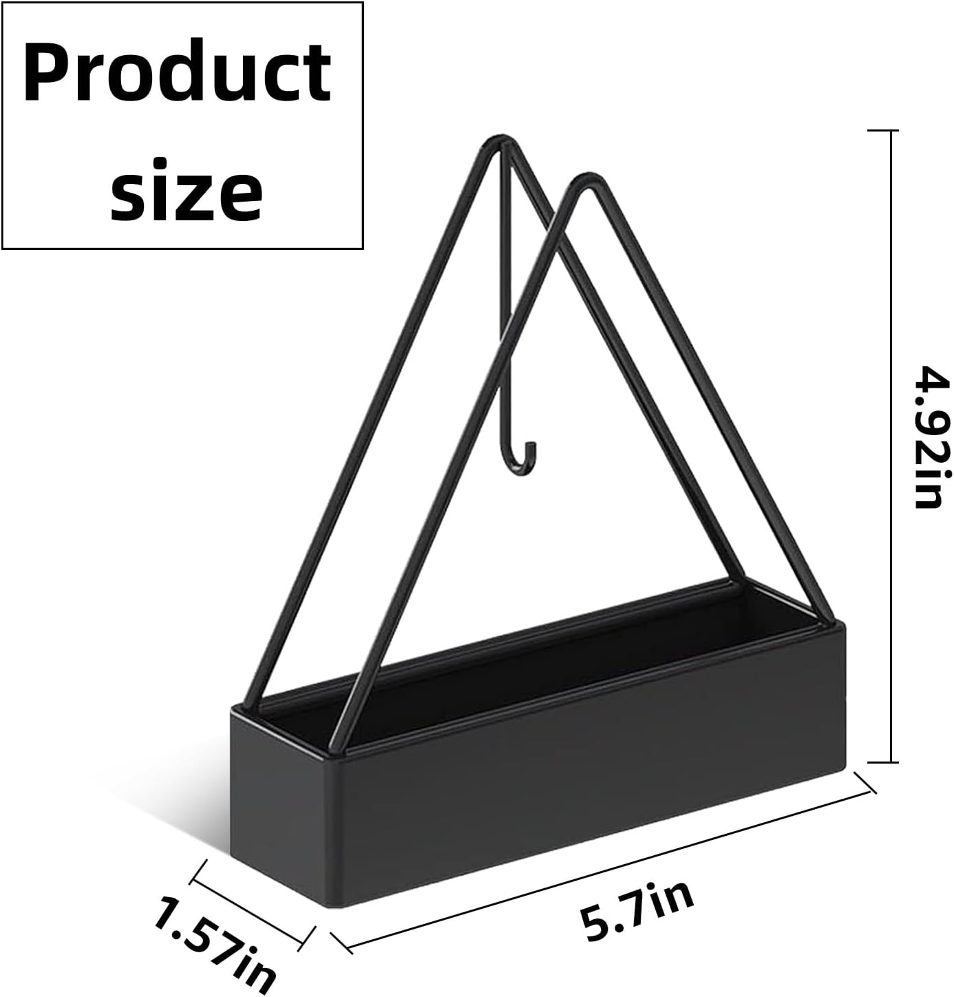 2 Pcs Black Iron Mosquito Coil Holder Ash Catcher Decor