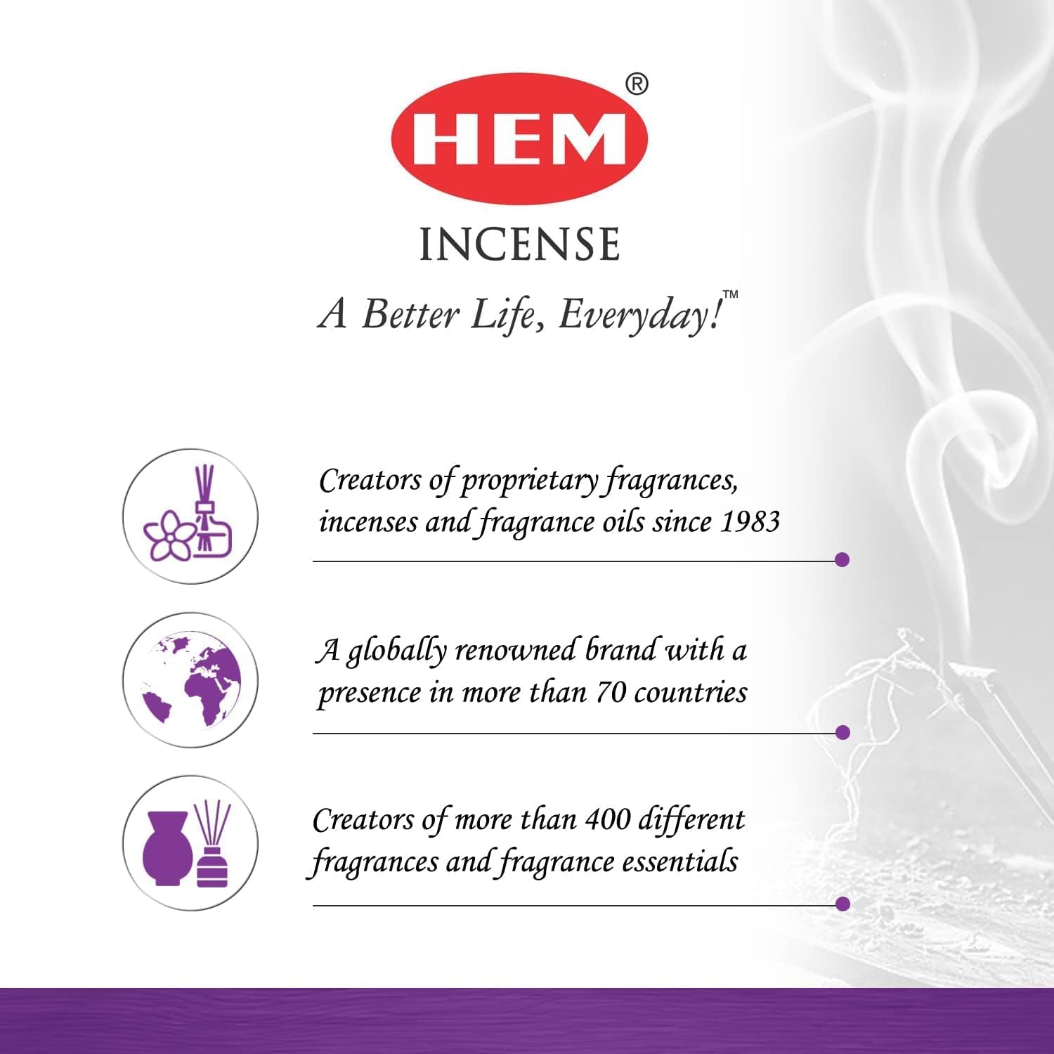 Hem Black Opium Incense Sticks 120 Sticks 6 Boxes 9 Inches