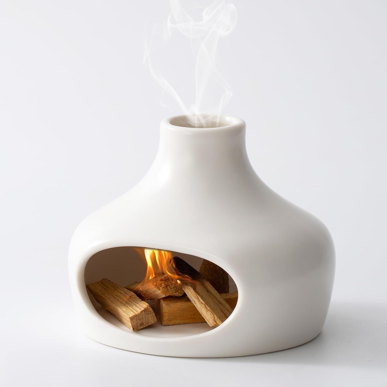 IVWOXO Palo Santo Holder Handmade Ceramic Burner for Meditation and Yoga