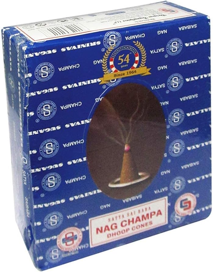 TRUMIRI Nag Champa Incense Cones and Burner Bundle