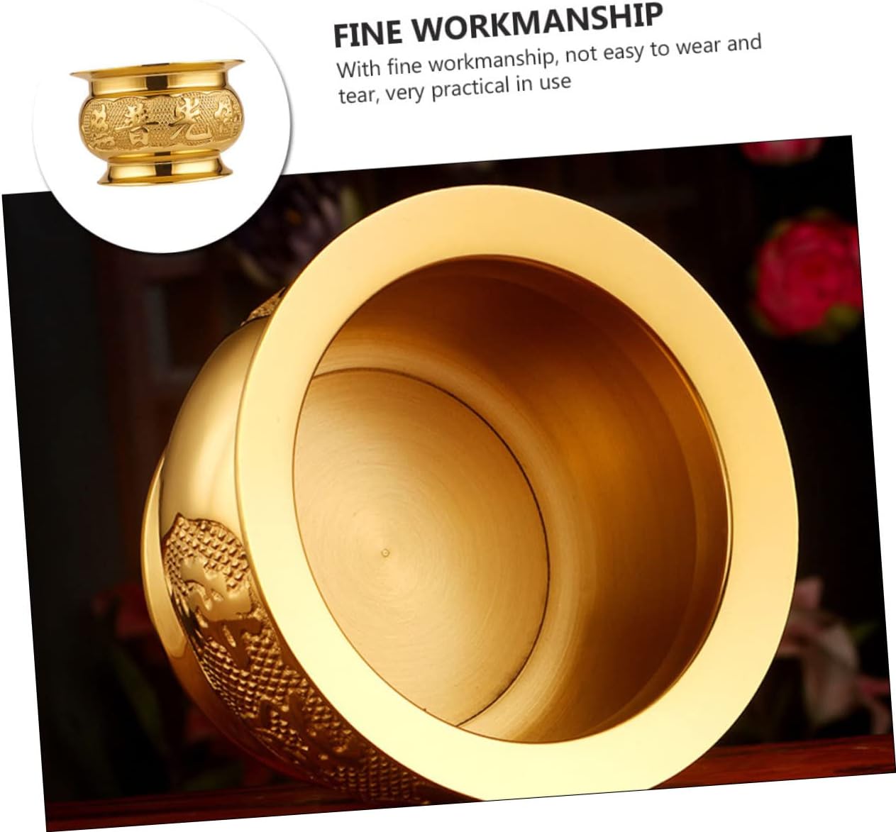 Delicate Gold Incense Burner for Home Decoration and Meditation
