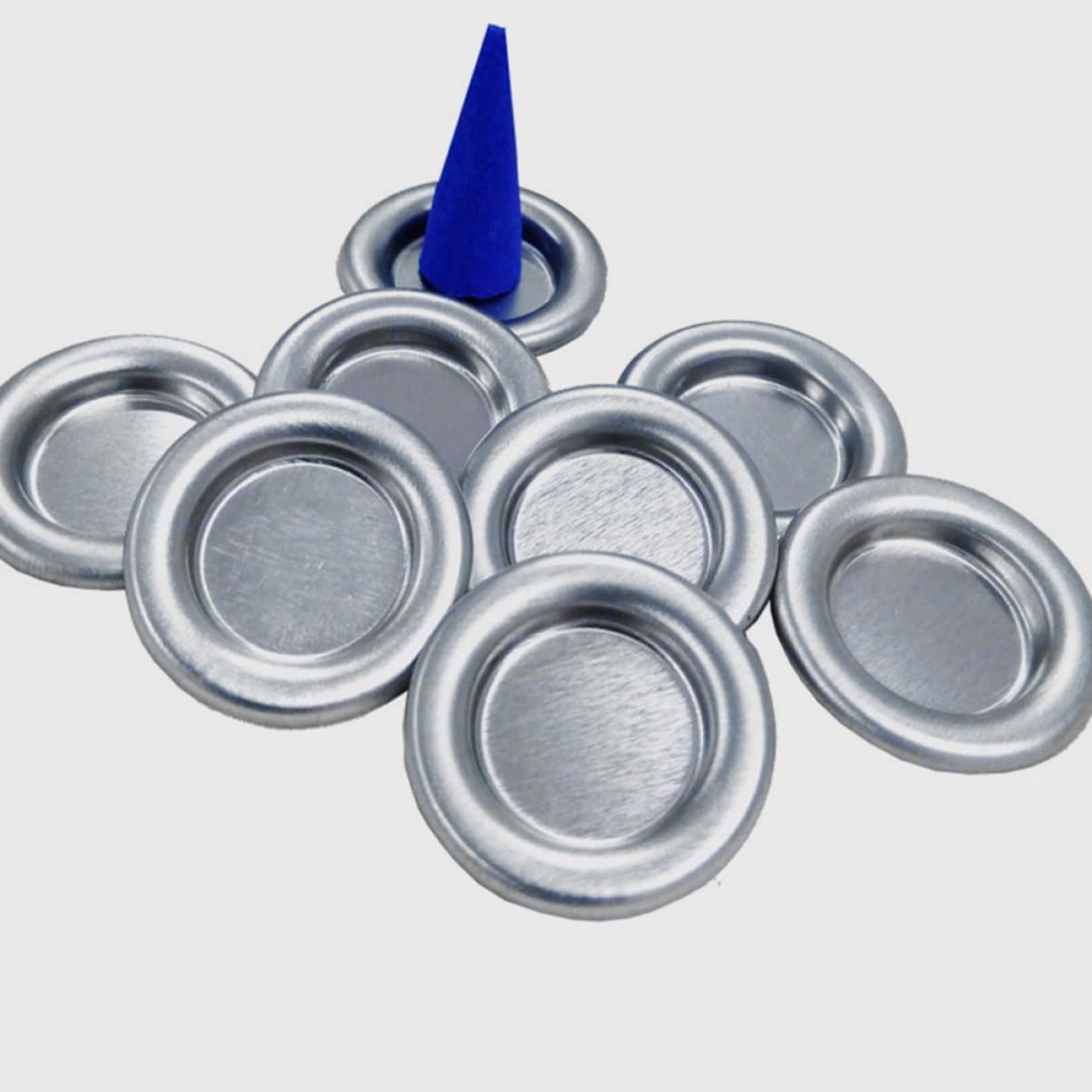 20pcs Metal Incense Burner Bowl Holder Aluminum Alloy Aromatherapy Tray