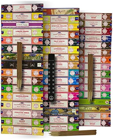 Satya Incense Sticks Variety Pack with Holder