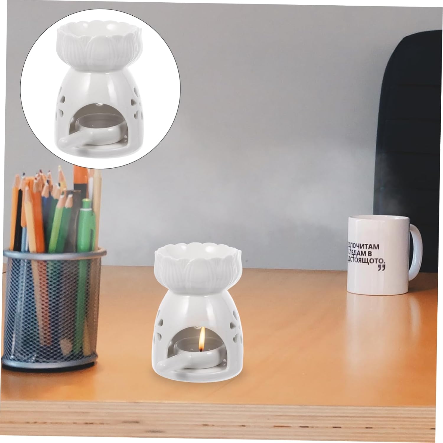 Retro Ceramic Tealight Candle Holder Scent Diffuser