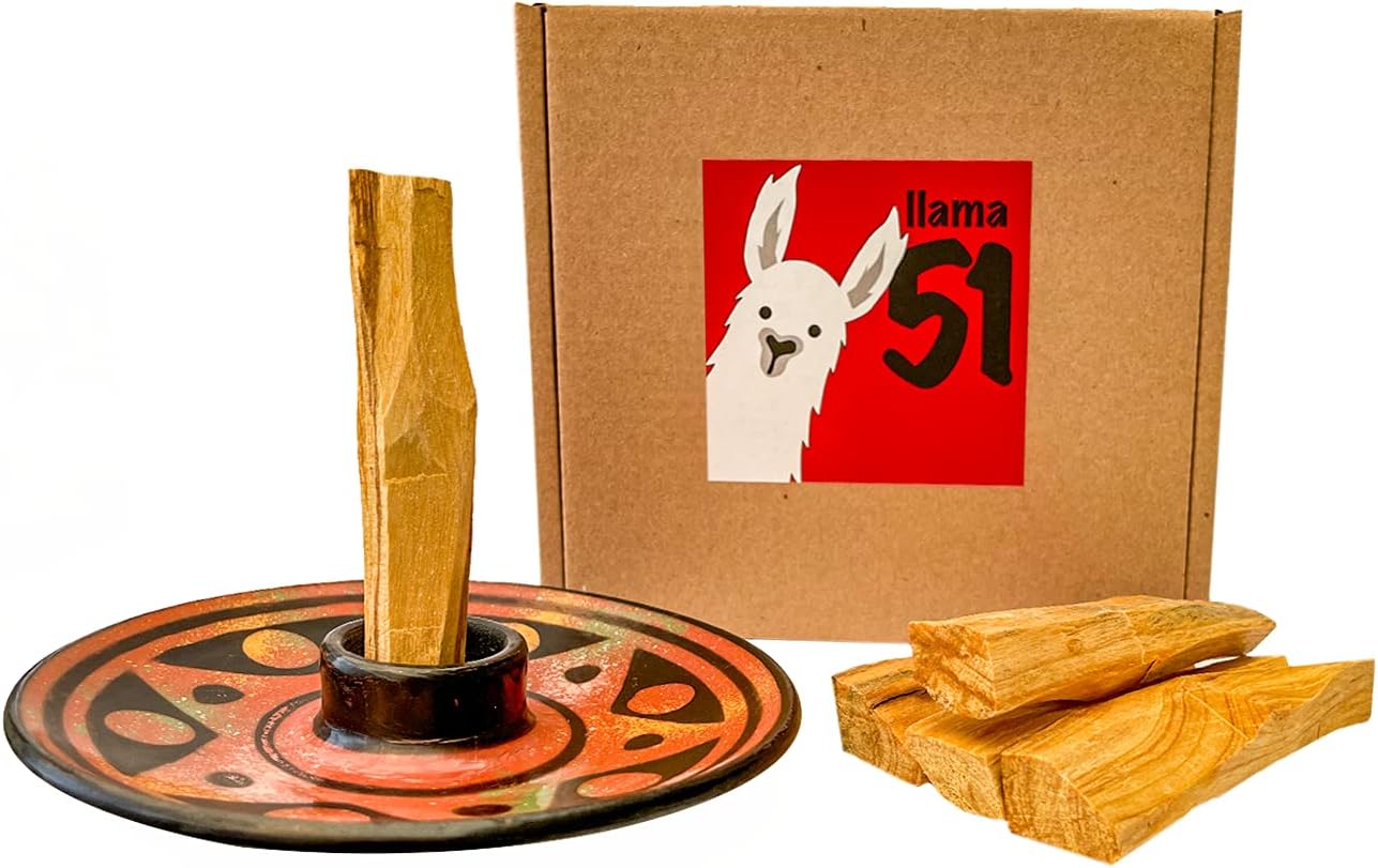 LLAMA 51 Relax Box with 5 Palo Santo Sticks