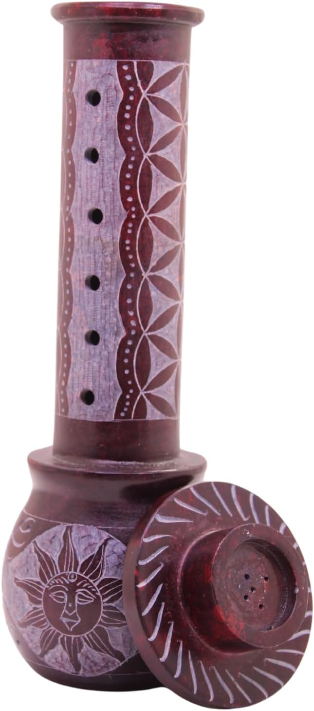 KC KULLICRAFT Marble Soapstone Incense Holder