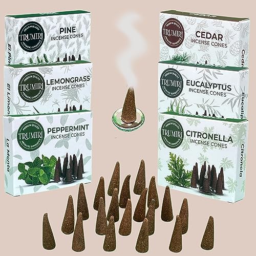 TRUMIRI Leafy Incense Cones Variety Pack 60 Count