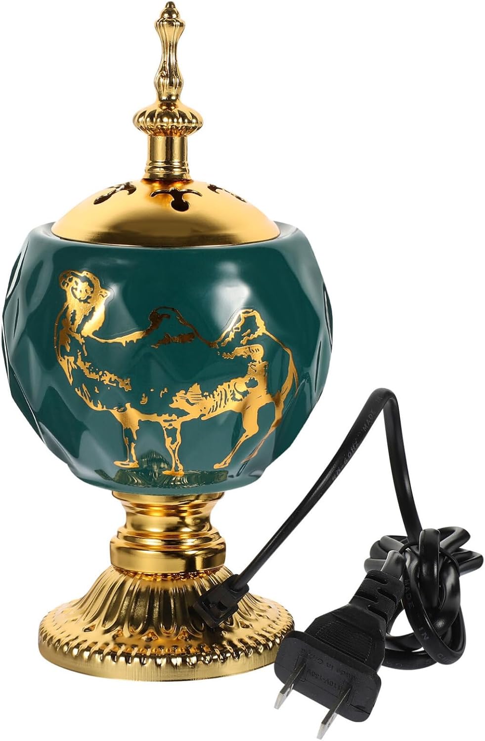Bakhoor Electric Incense Burner - Green Middle Eastern Style