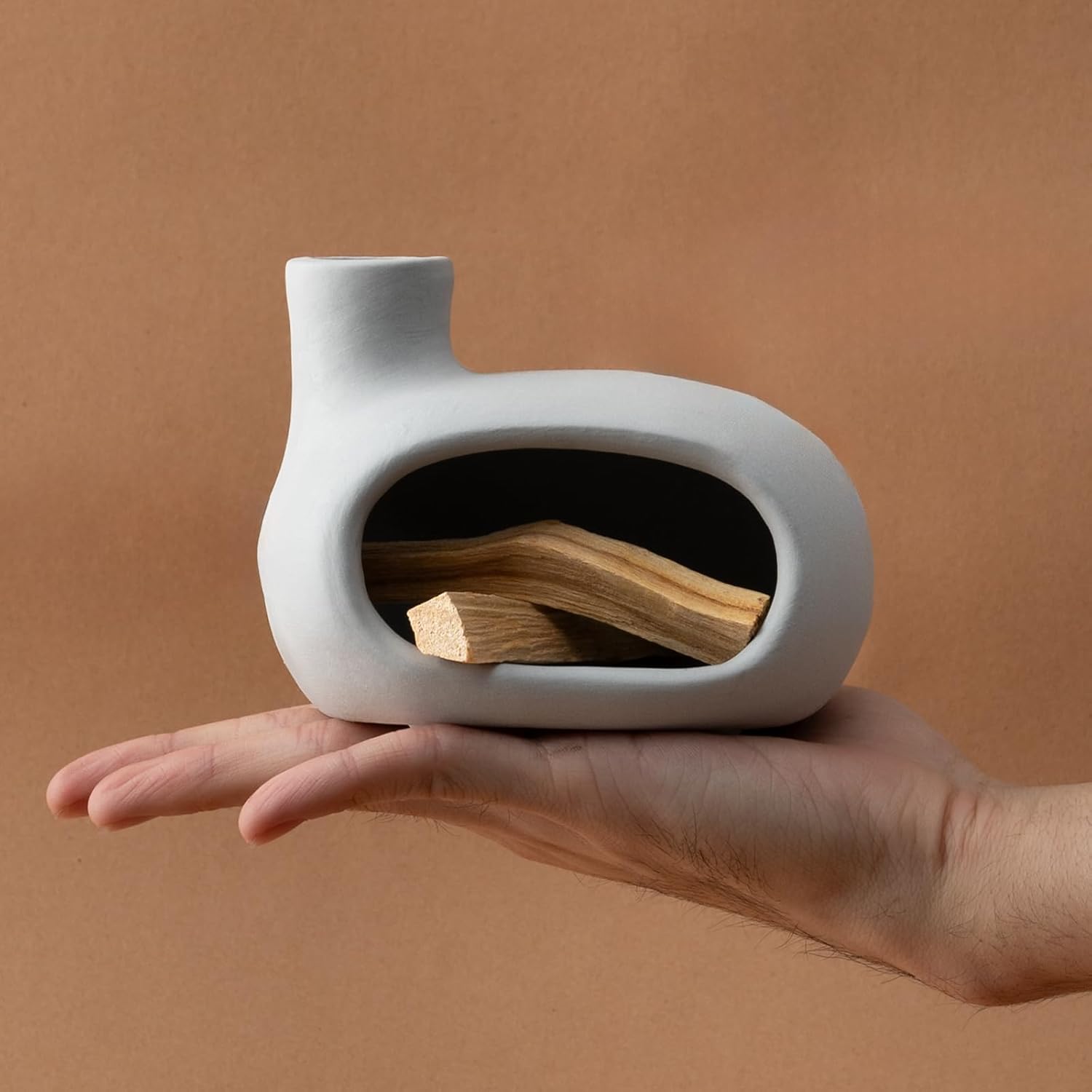 Modern Terracotta Palo Santo Holder Incense Burner