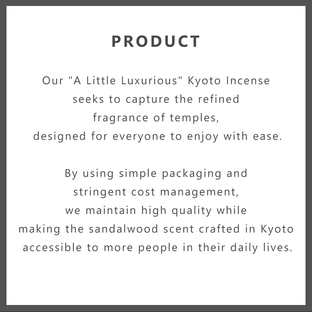 Kyoto Sandalwood Incense Sticks - 60 Sticks Premium Quality for Spiritual and Home Use