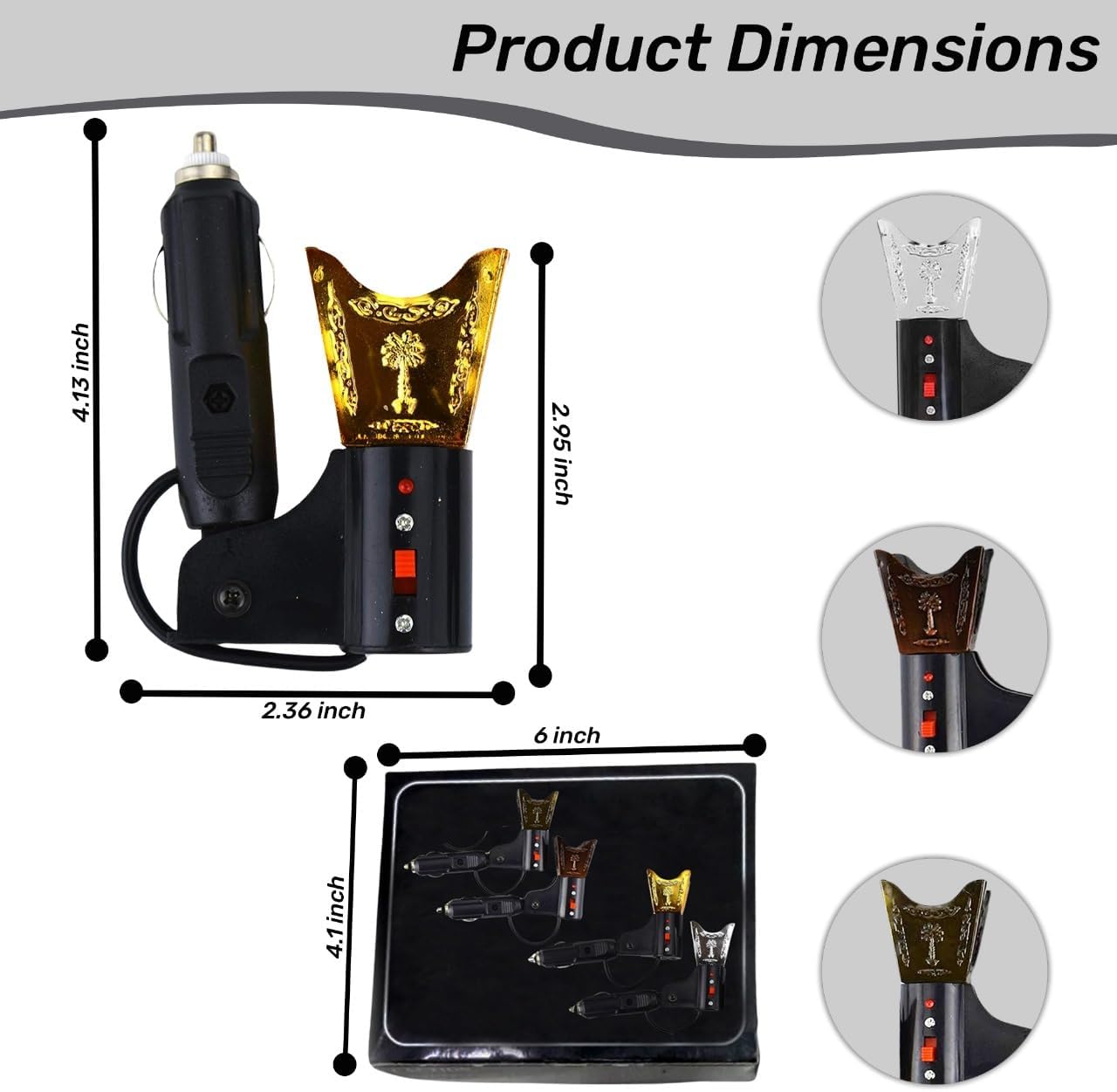 Electric Incense Burner for Car Aromatherapy