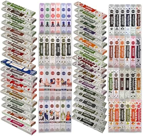 Trumiri Incense Sticks 12 Variety Pack with Holder Burner