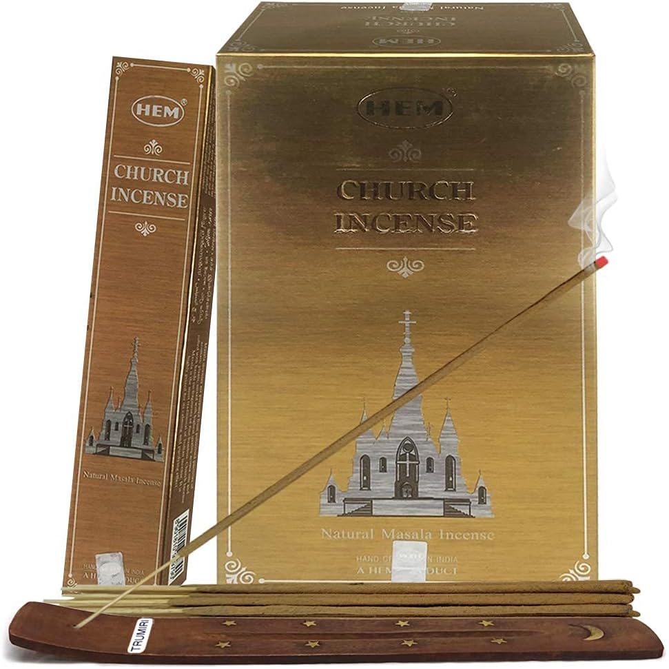 Trumiri Church Incense Sticks and Holder Bundle