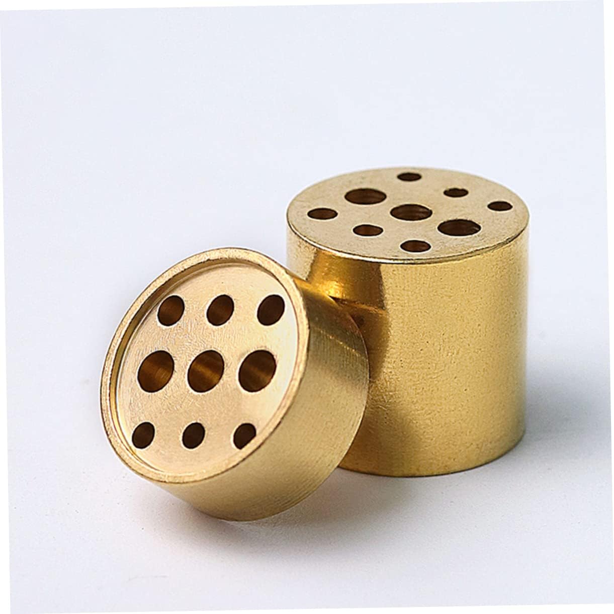 VOSAREA 4pcs Multi-Hole Incense Holder Brass Tower