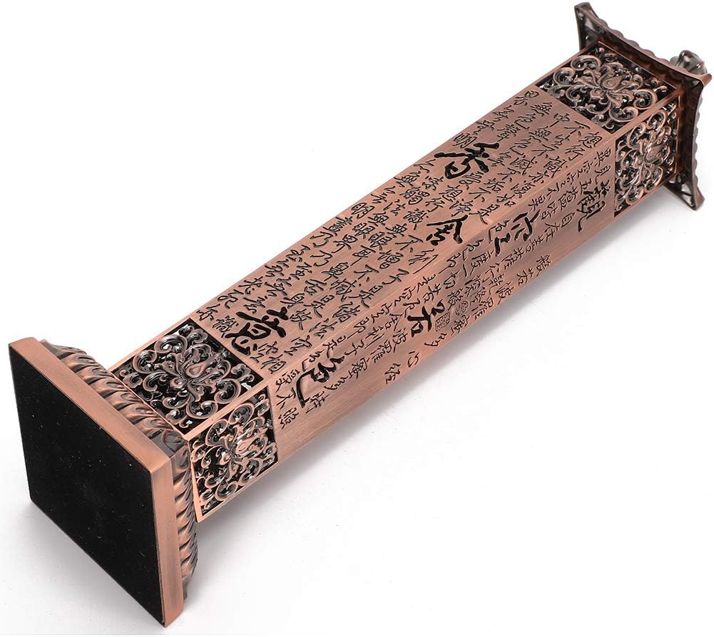 Copper Incense Tower - Retro Vertical Incense Holder with Ash Catcher