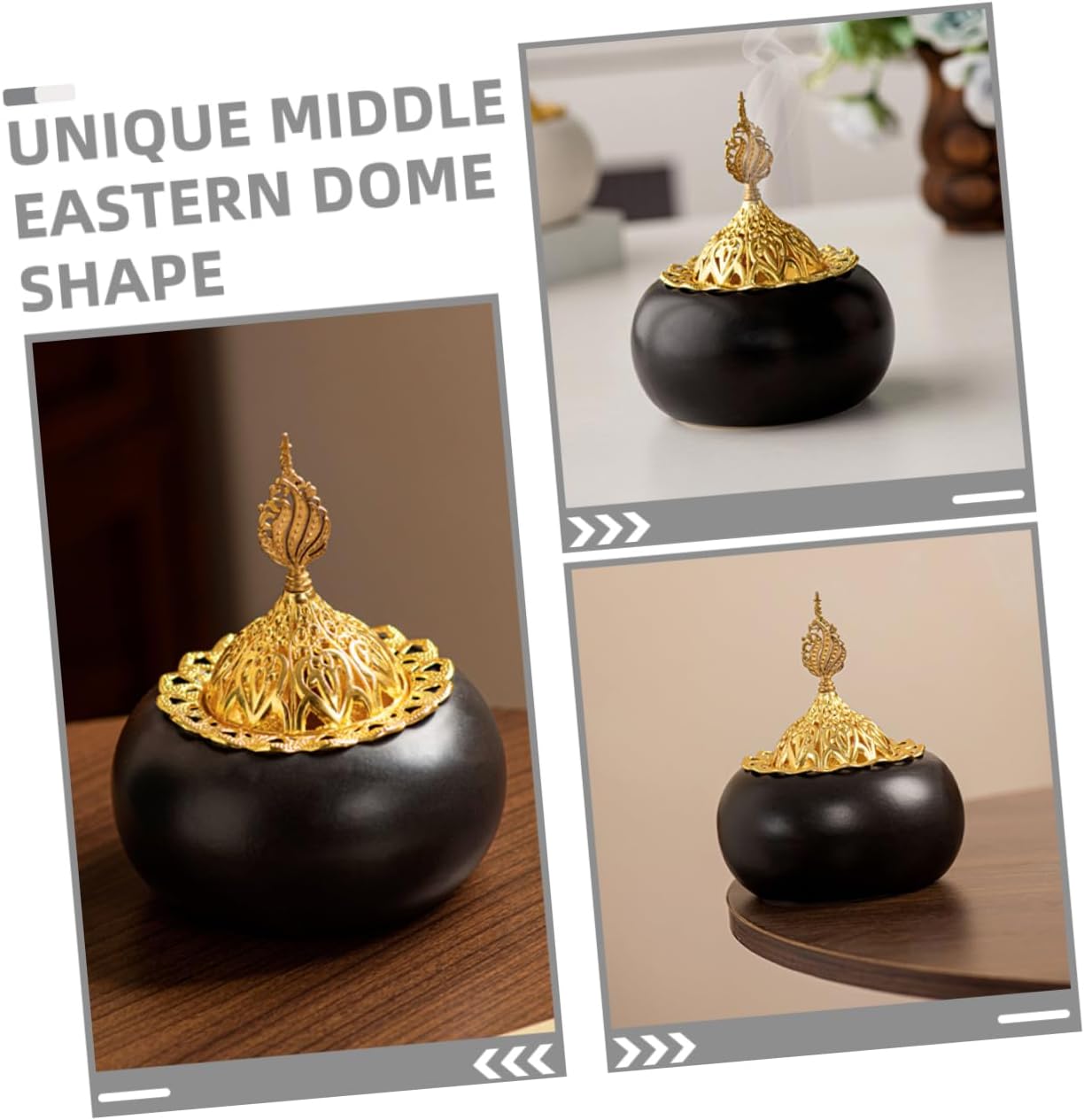 Vintage Ceramic Incense Burner for Home and Aromatherapy