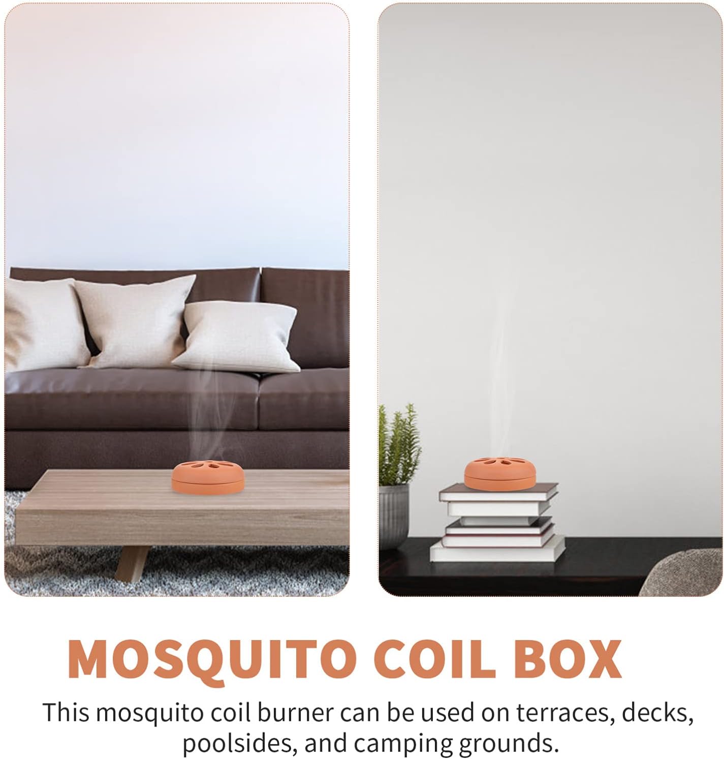 BESPORTBLE 2Pcs Resin Mosquito Coil Burner Holder