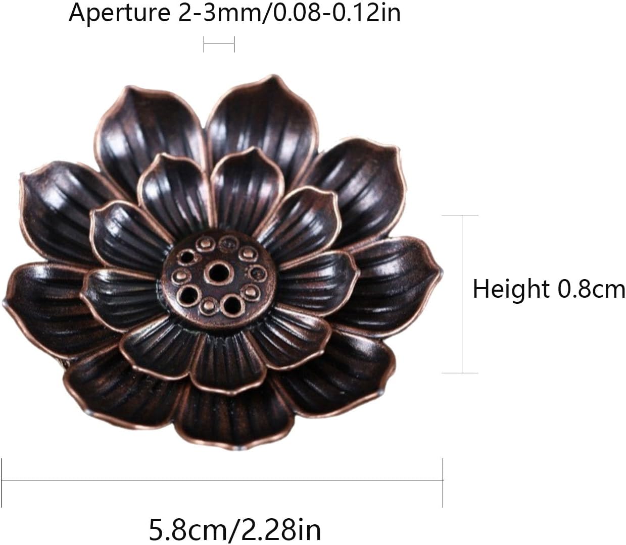 Lotus Stick Incense Holder Alloy Burner Small