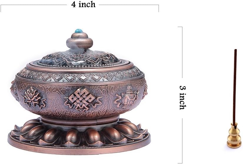 MEDOOSKY Incense Holder Burner Lotus Copper Alloy