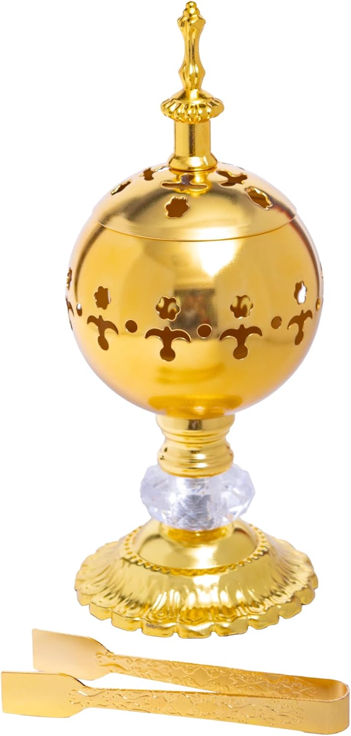 Frankincense Incense Burner with Tong for Cone and Charcoal