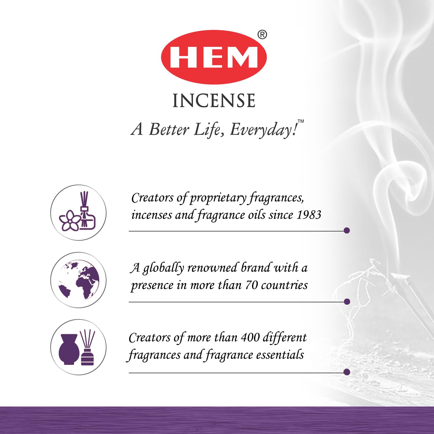 HEM Incense - Box of Six 20 Gram Tubes