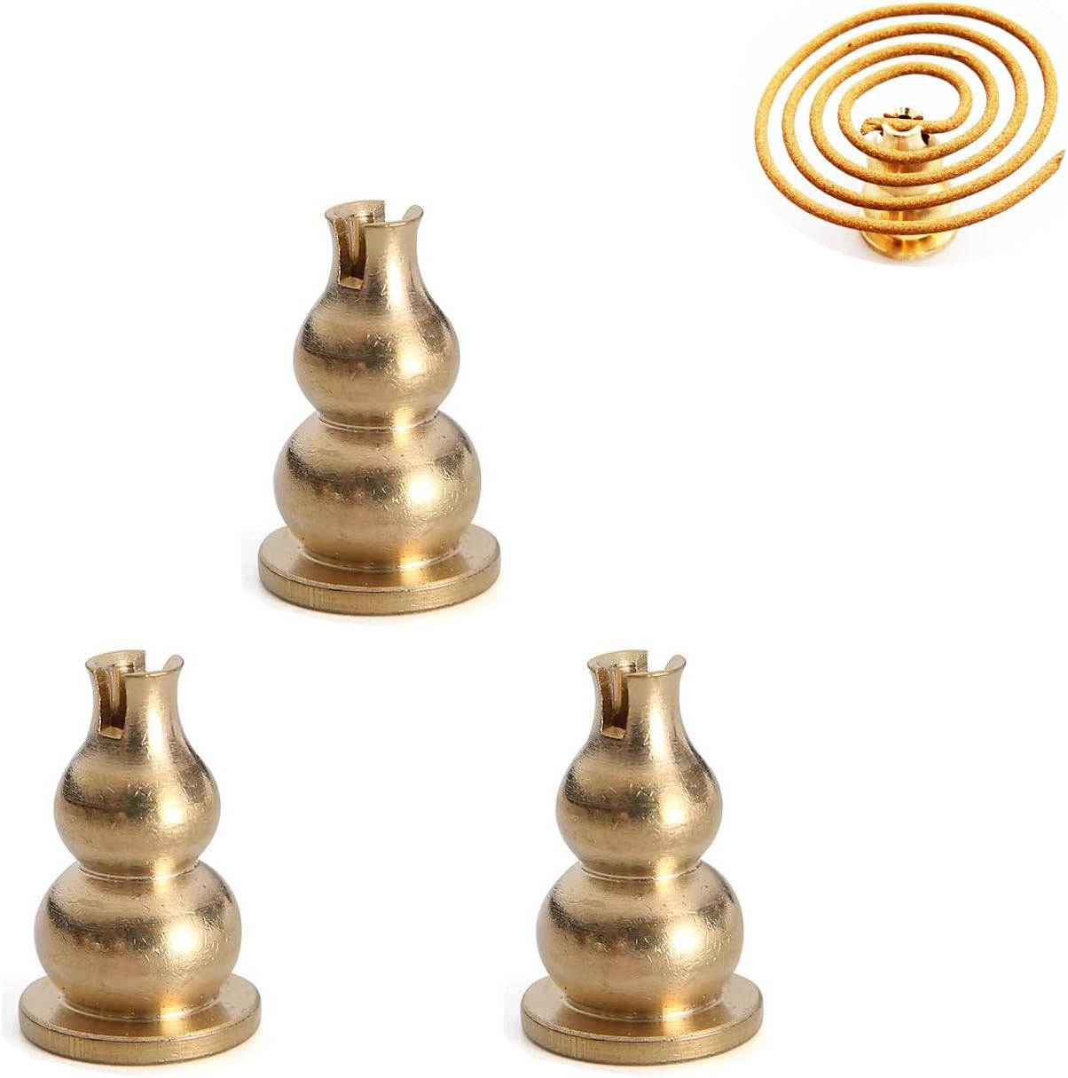 3 Pack Copper Incense Burner Replacement Holders