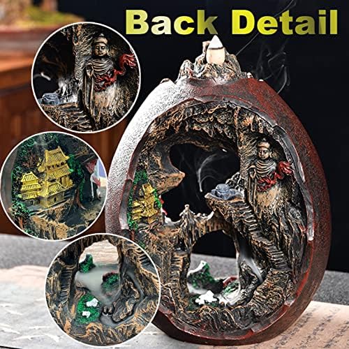 Mountain Waterfall Incense Burner with 2 Sides