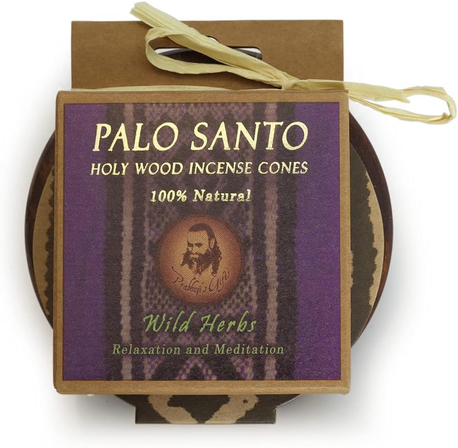 Palo Santo Incense Cones with Burner Kit - 6 Cones