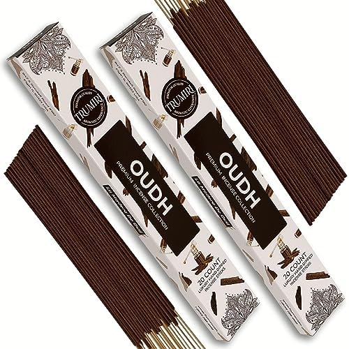 TRUMIRI Oud Incense Sticks - 40 Pieces Dual Pack