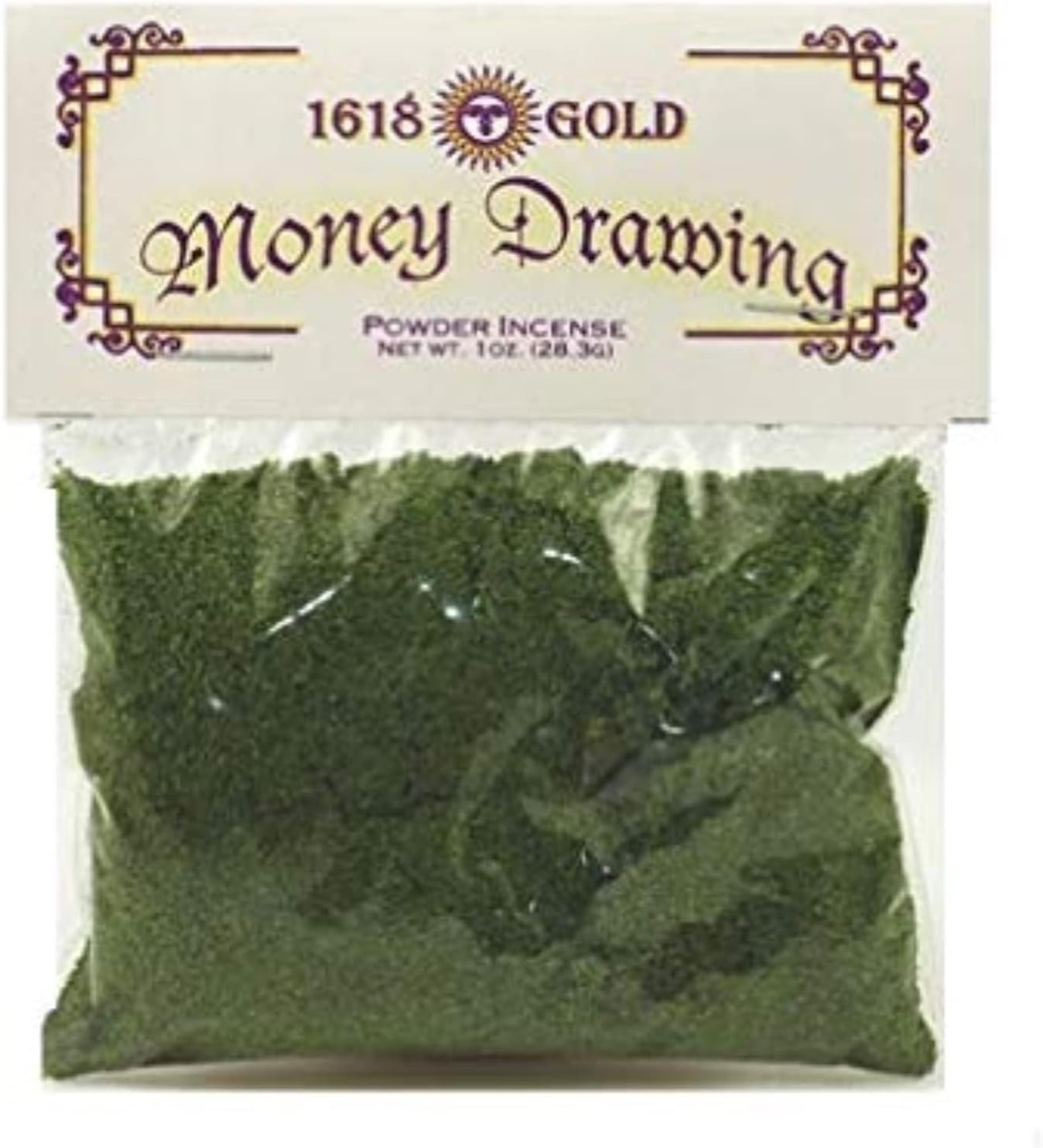 AzureGreen IPGMOND 1 Oz 1618 Gold Money Drawing Incense