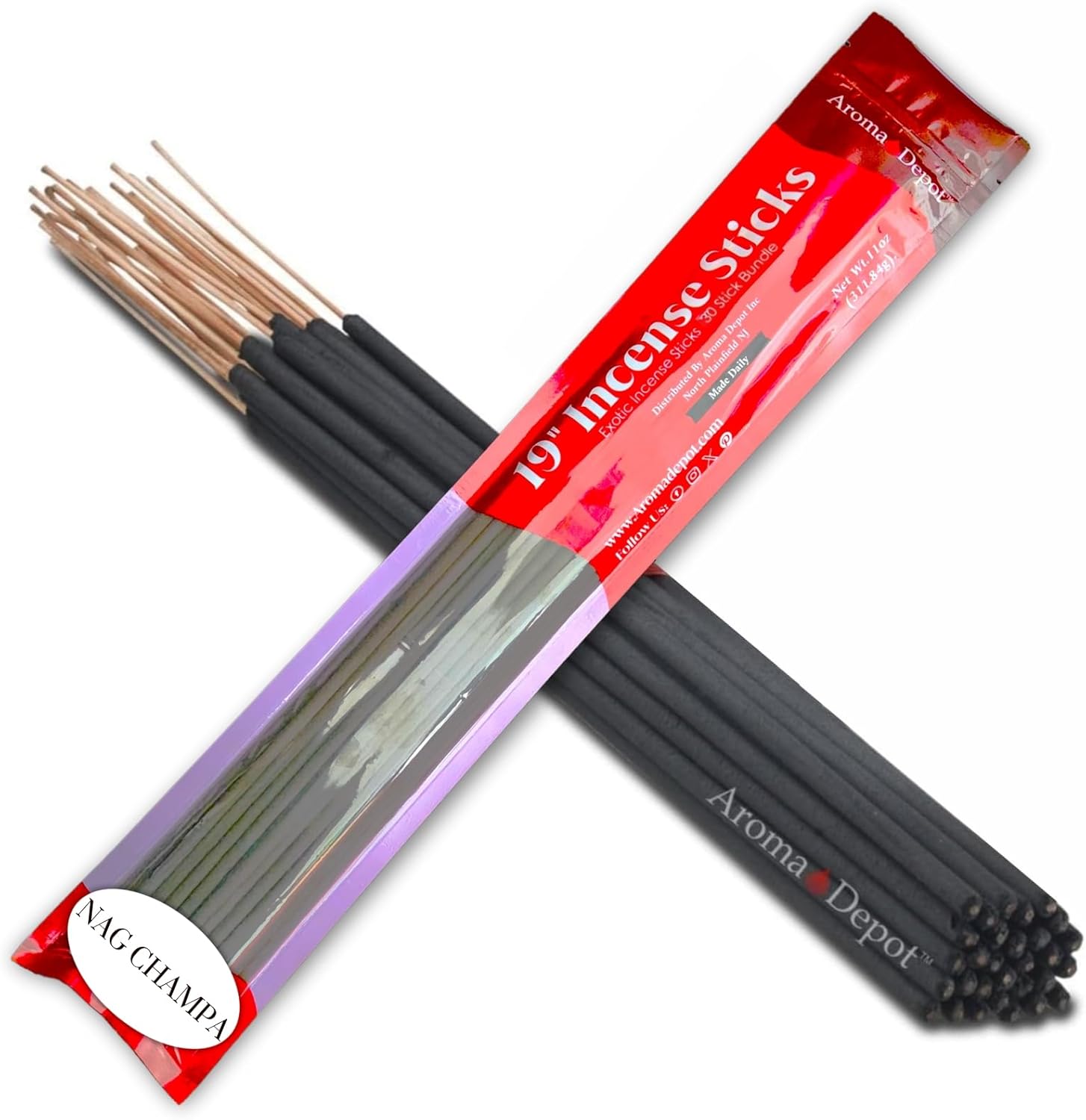 Aroma Depot 19 Inch Nag Champa Incense Sticks Bundle