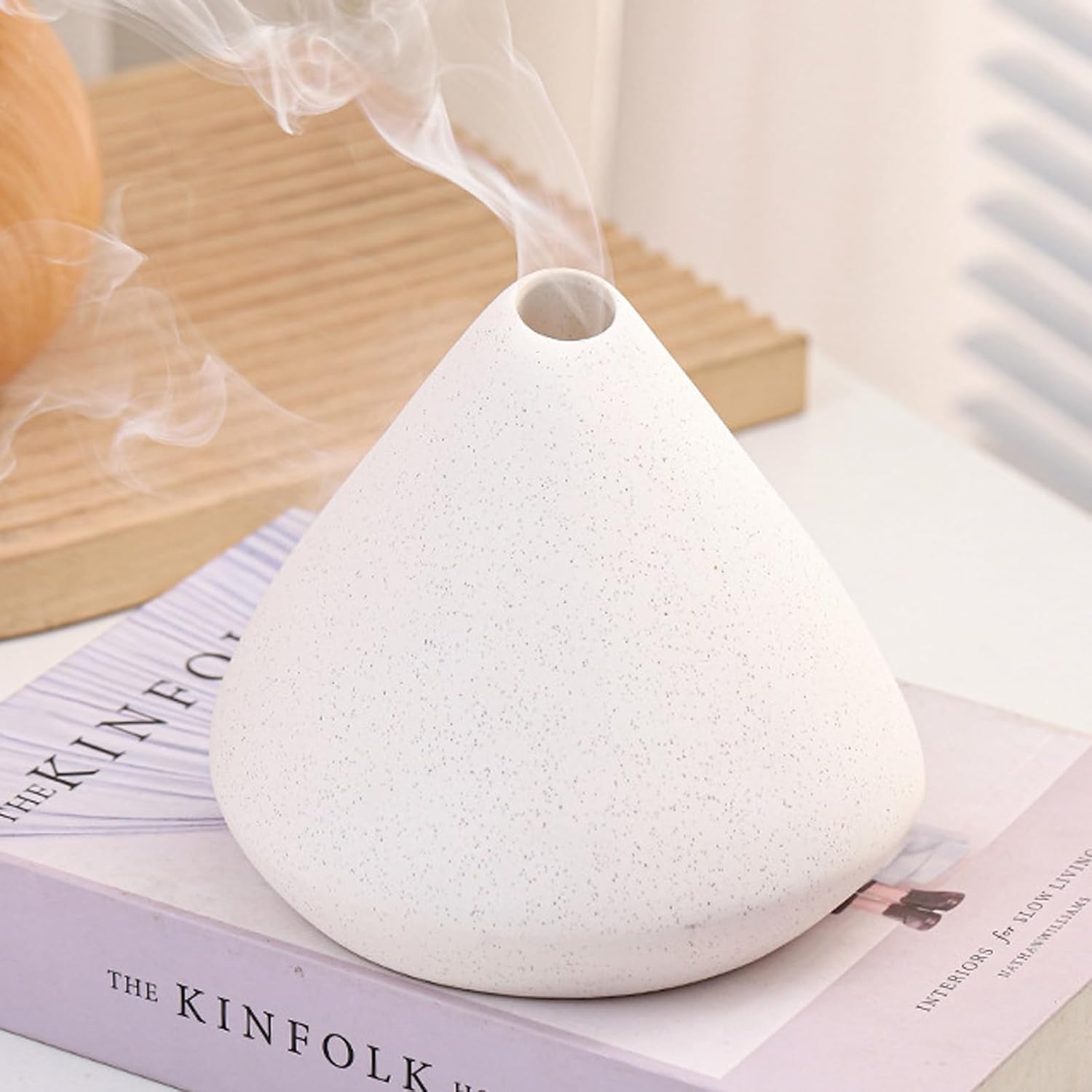 MrMrKura 3-in-1 Palo Santo Incense Burner Holder White