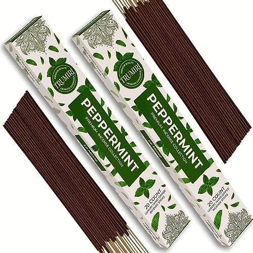 Peppermint Incense Sticks - 40 Sticks Dual Pack