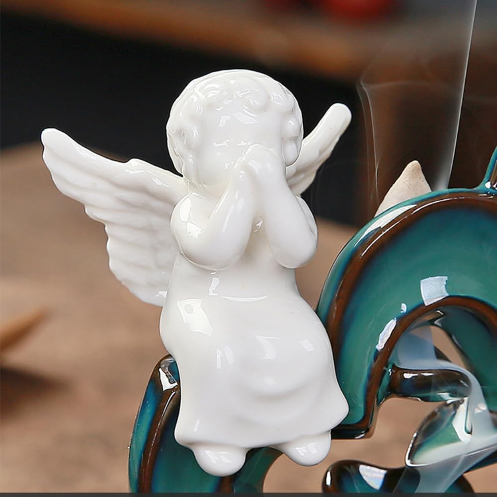 Love Angel Reverse Flow Incense Burner Set