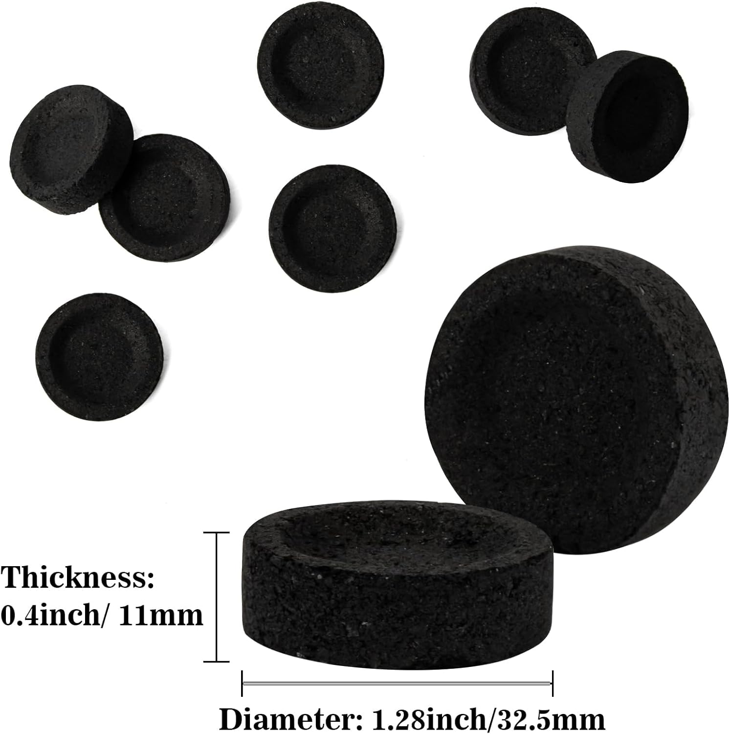 50PCS Incense Charcoal Briquettes - Quick Light Natural Charcoal for Aromatherapy and Resin Burning