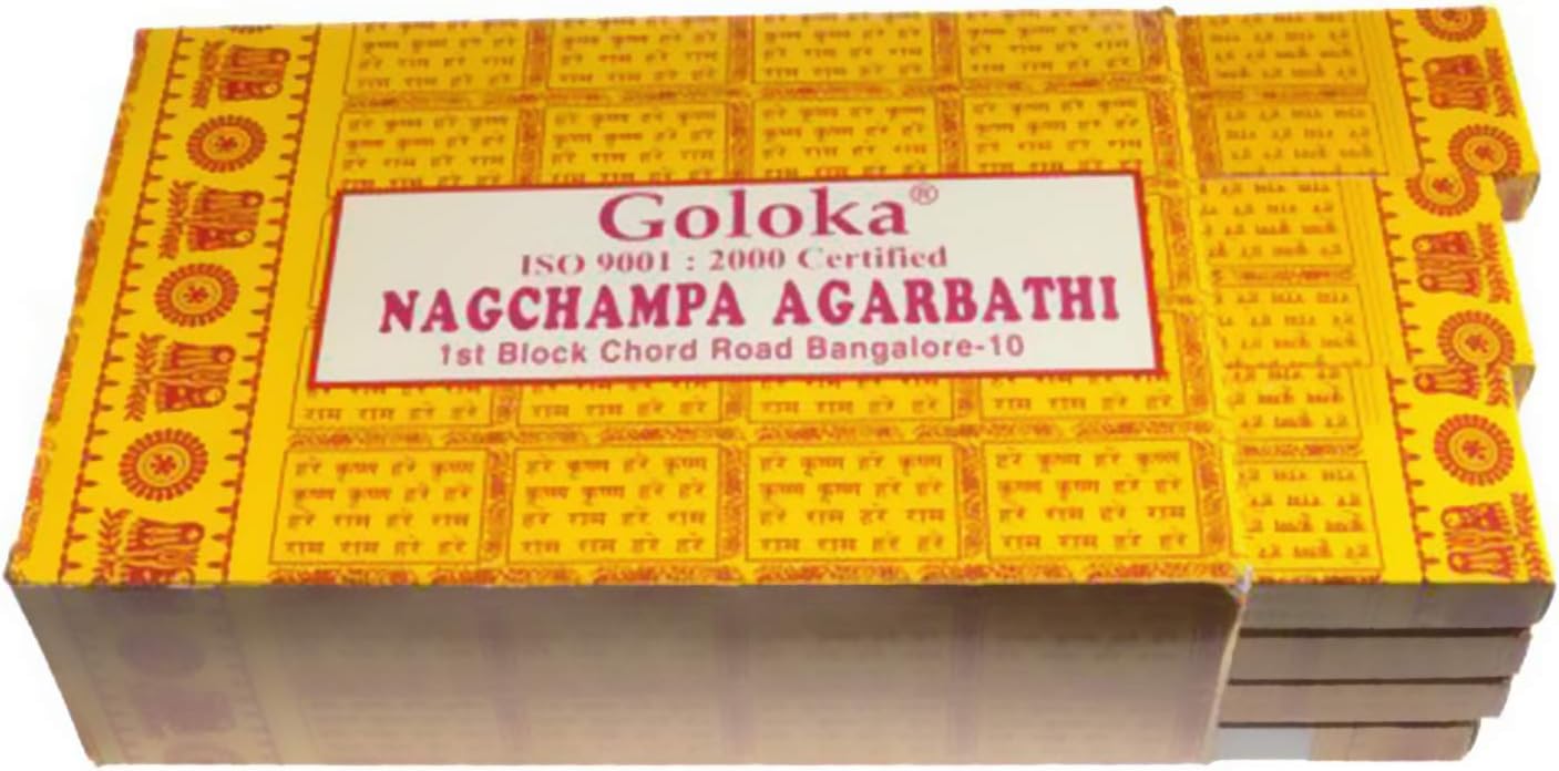 GOLOKA Nag Champa Incense 250 GM Box Natural
