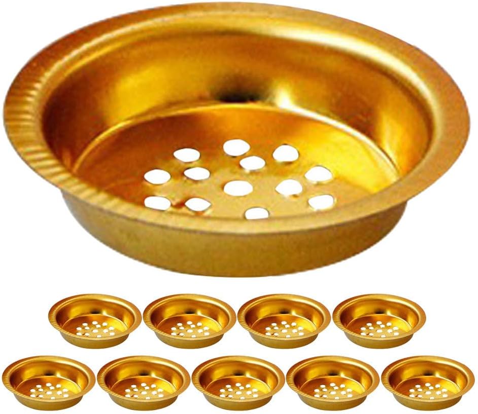 Amosfun 10pcs Small Incense Burner Screen - 23 Inch Metal Charcoal Screen for Home Fragrance