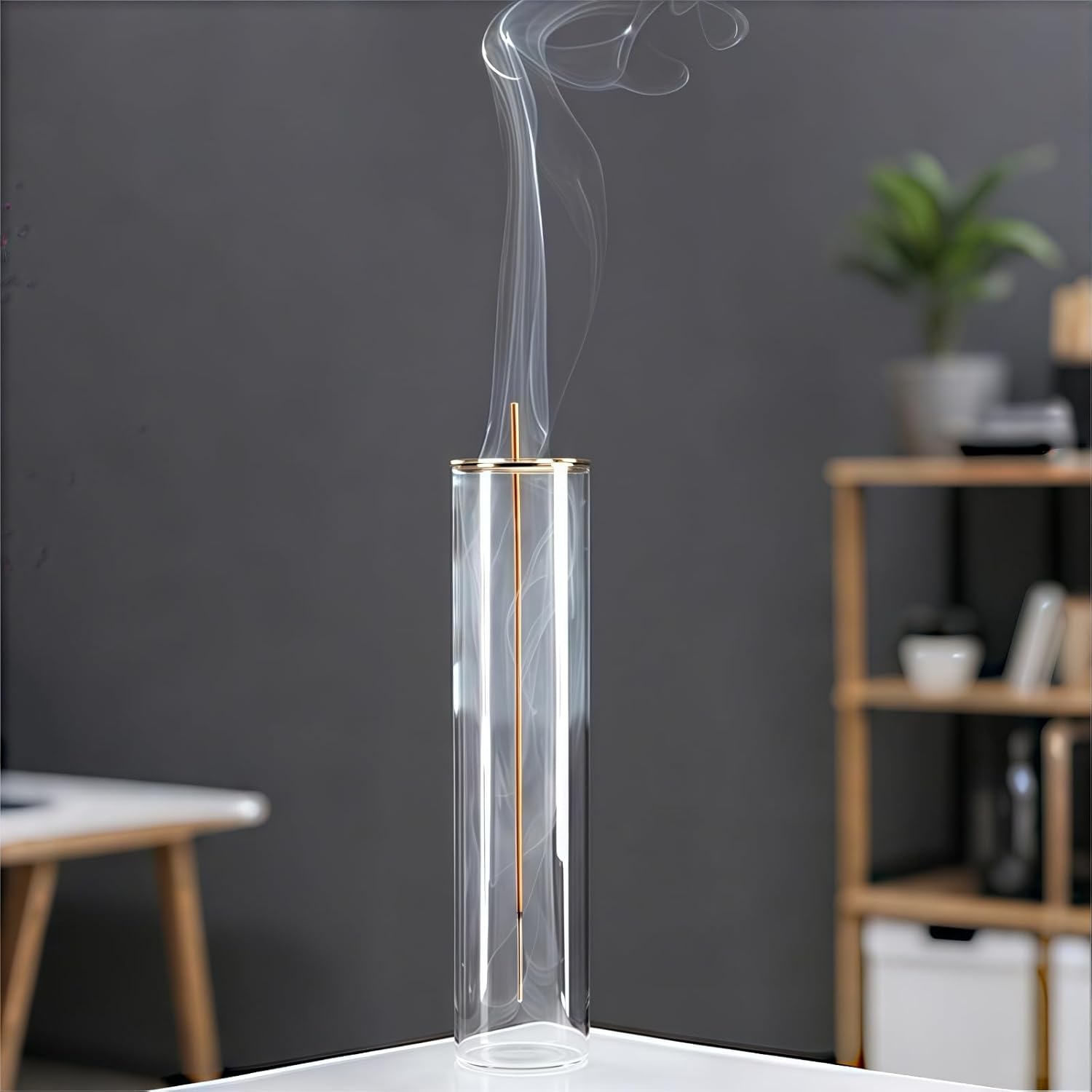 Gramstormax Incense Holder with Glass Ash Catcher