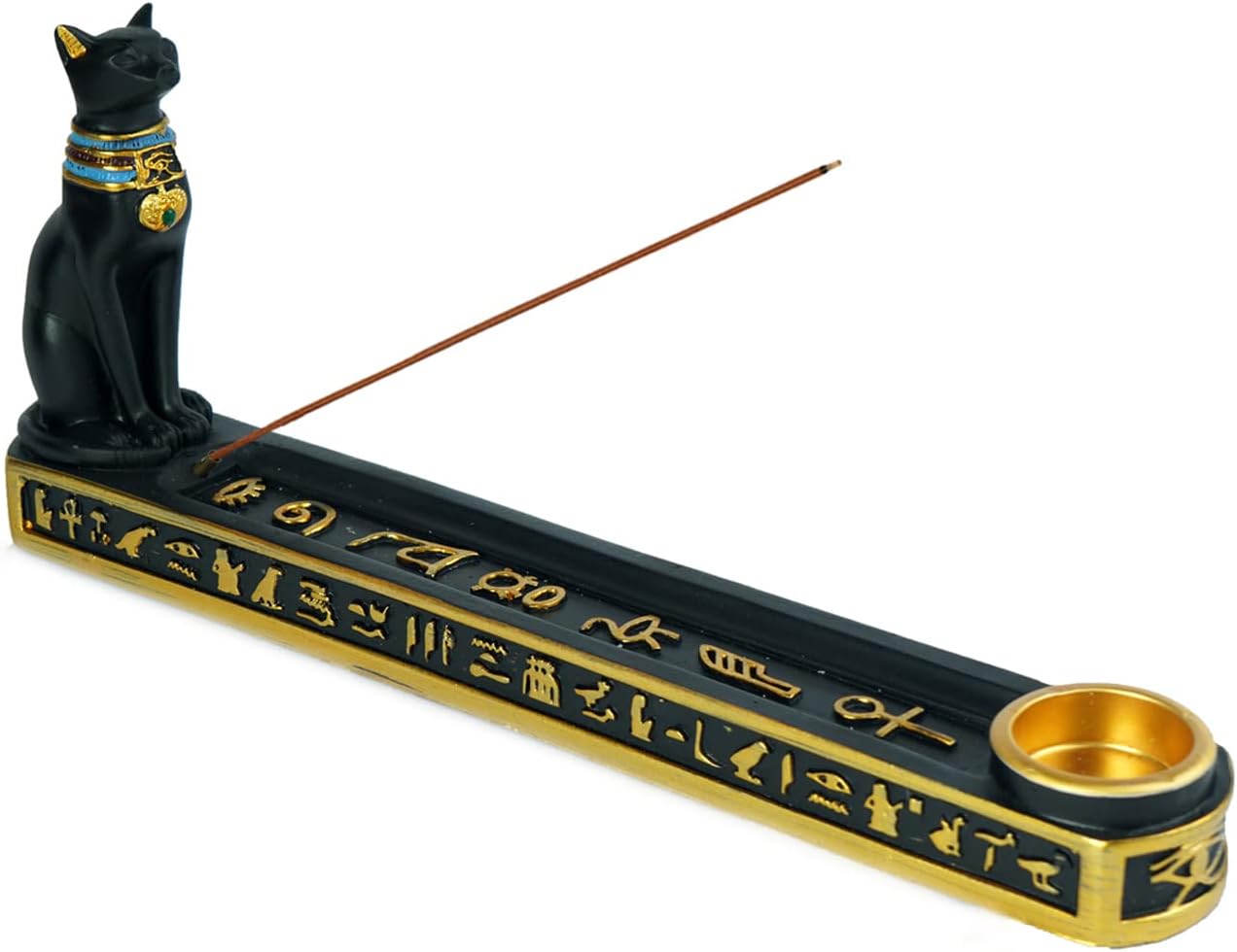 OwMell Egyptian Incense Holder with Ash Catcher