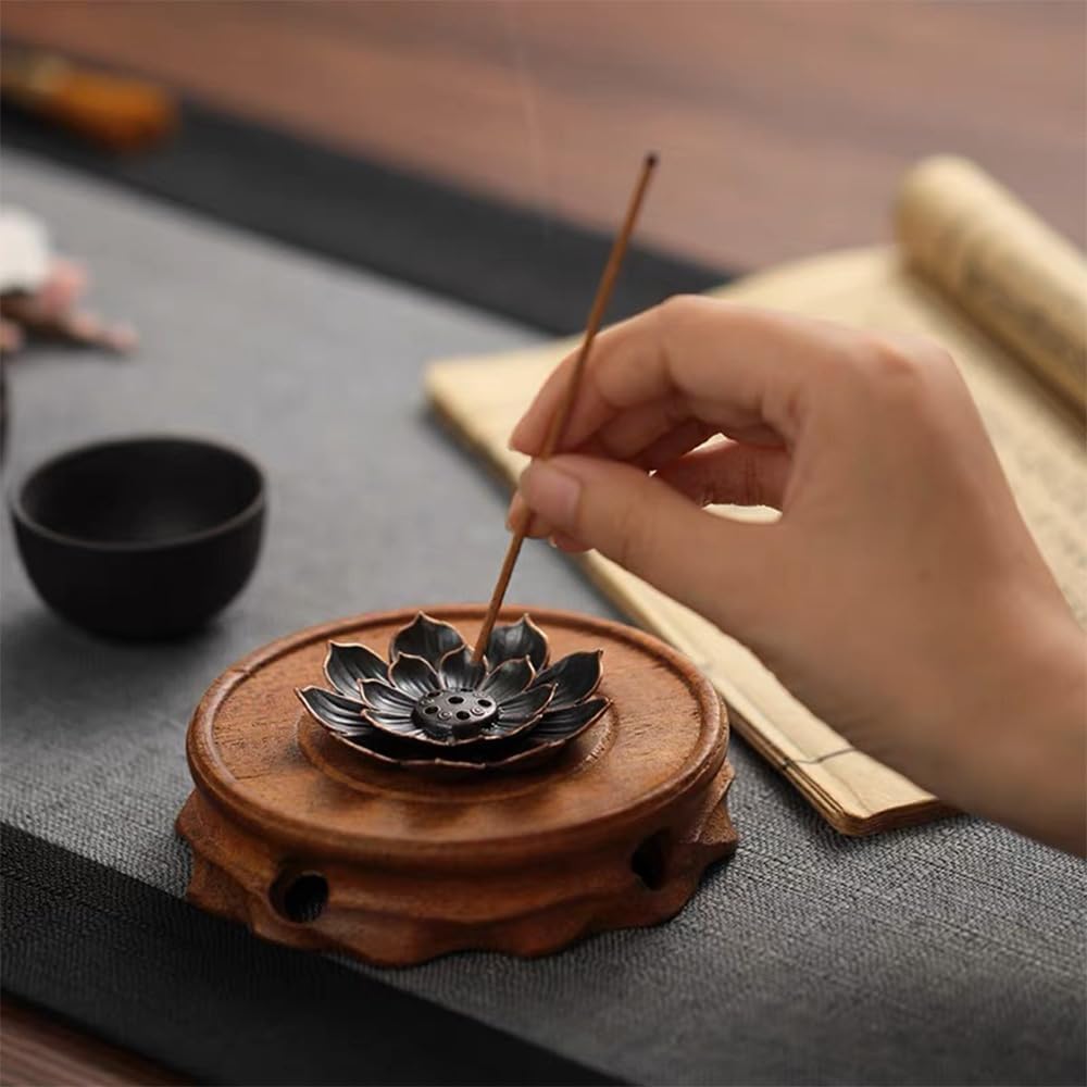 12 Piece Lotus Incense Burner with Ash Catcher