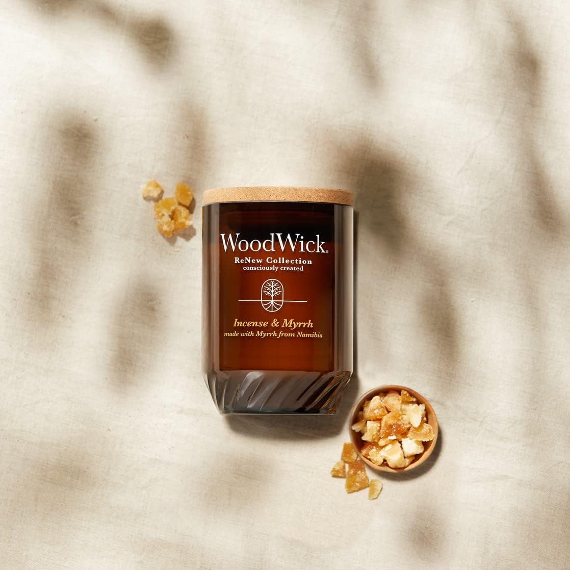 WoodWick Renew Large Candle Incense Myrrh 13oz Soy Wax Christmas Gift