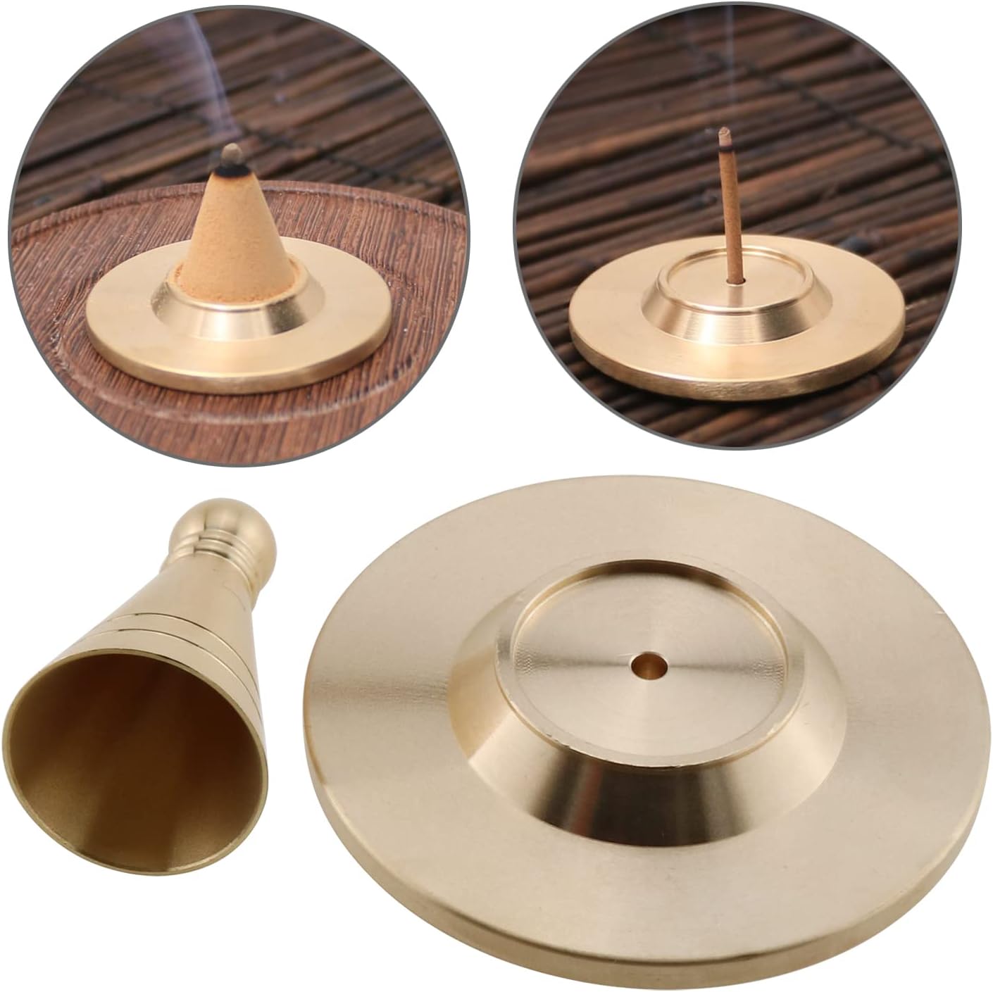 LUORNG Incense Cone Mold Set Pure Brass