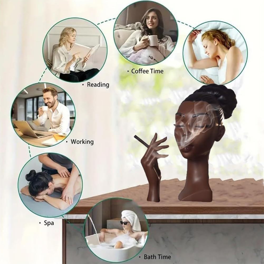 Sophisticated Elegant Head Incense Burner Design