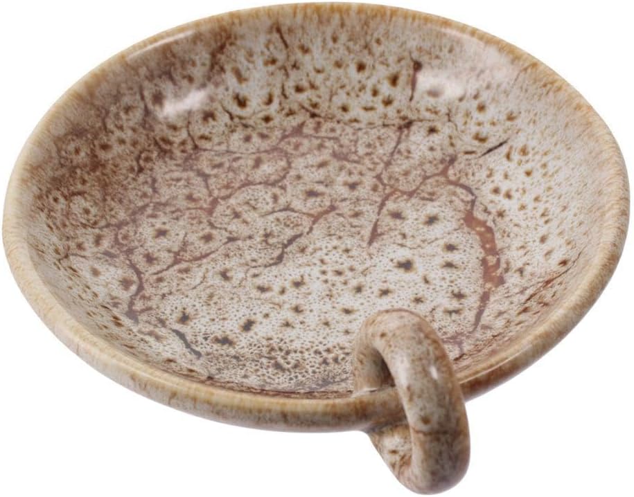 Vintage Ceramic Candle Holders with Handle Round Farmhouse Decor