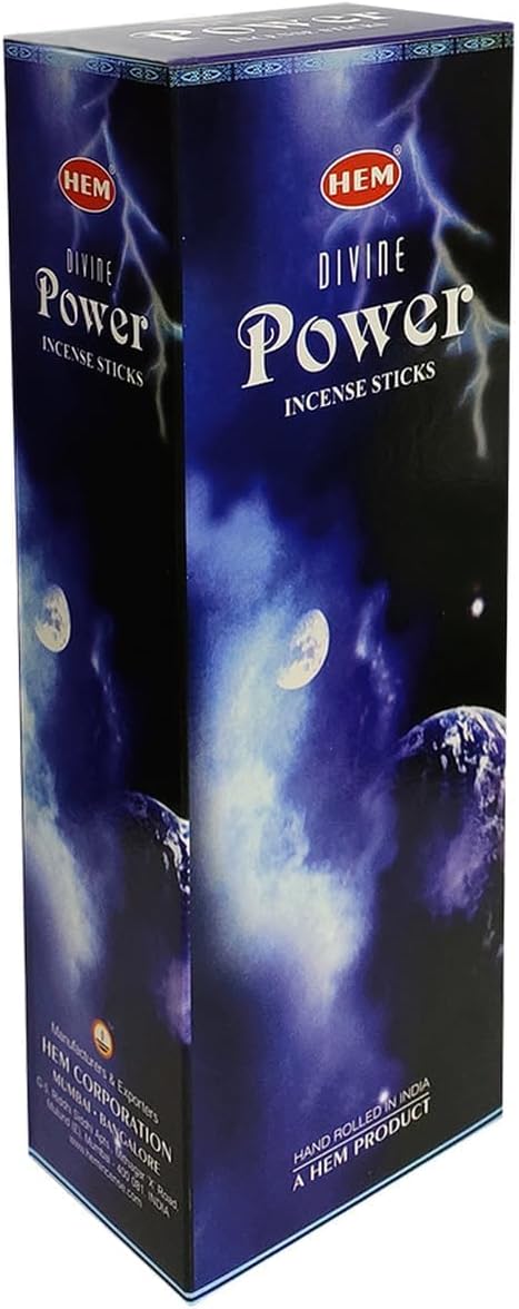 HEM Divine Power Incense Sticks 120 Sticks 6 Boxes 9 Inches Long