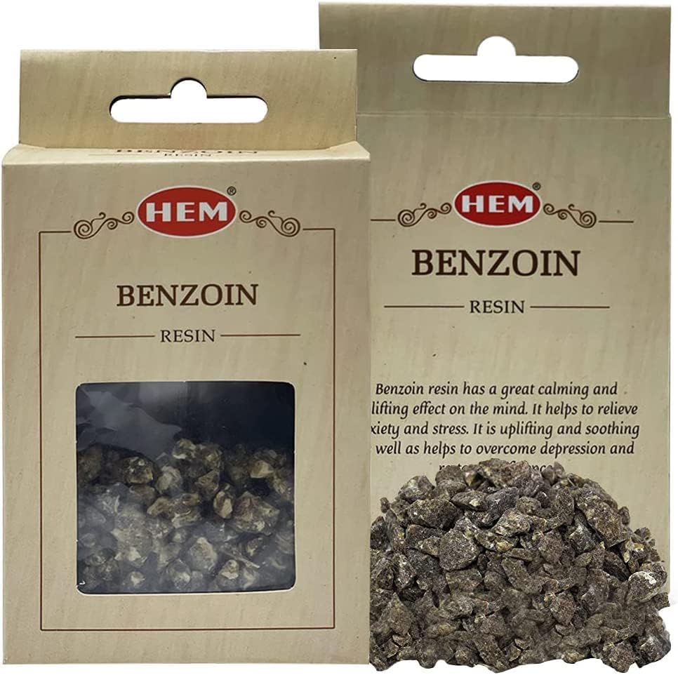 TRUMIRI Benzoin Incense Natural Aromatic Tree Resin Solid Crystals