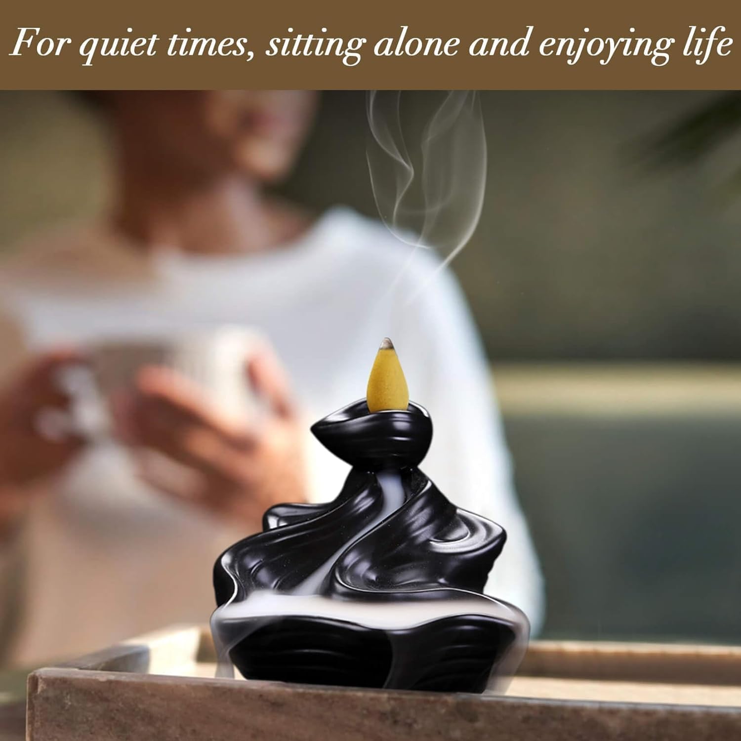 Sukh Waterfall Backflow Incense Cones 108PCS Set