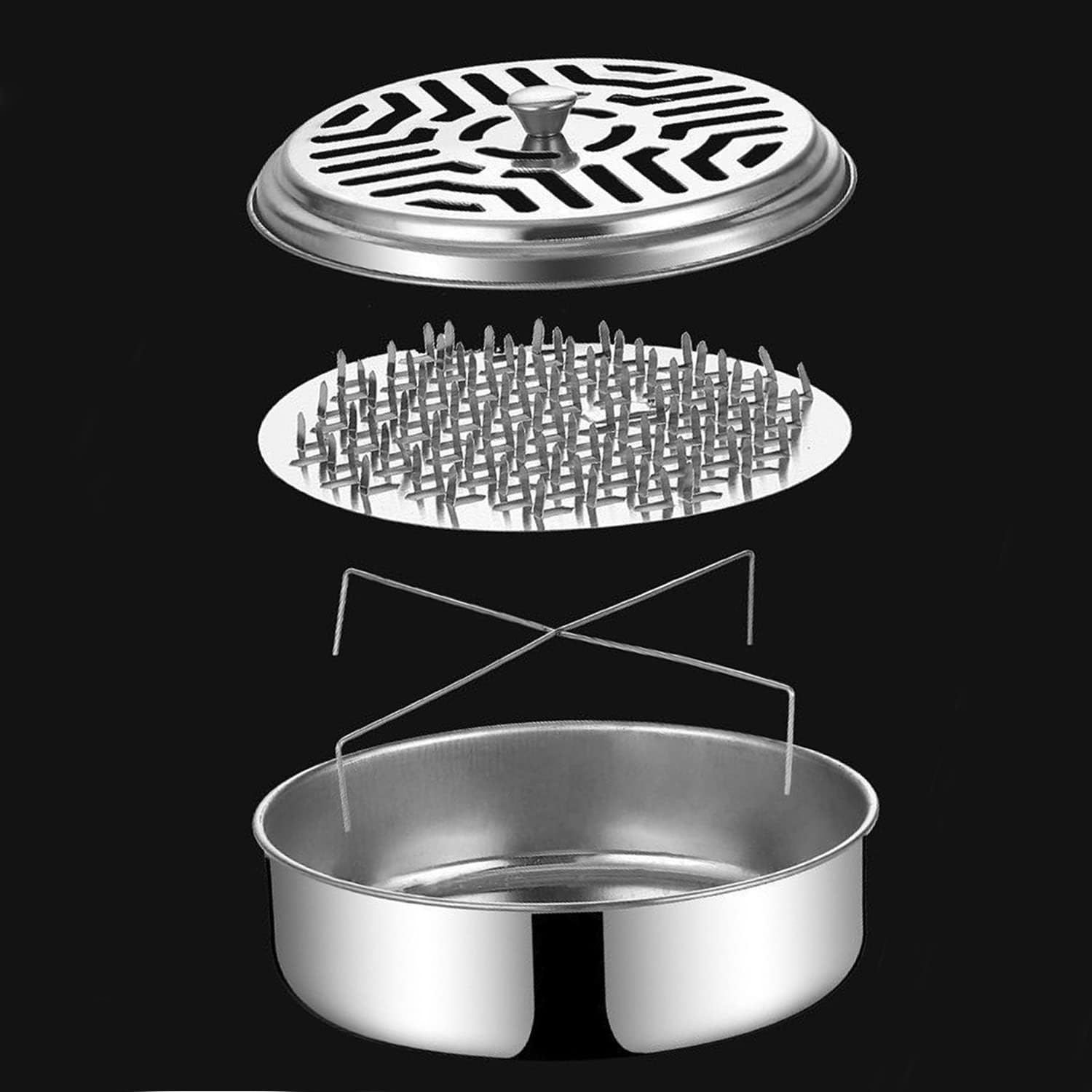 BO SHER 4 Portable Mosquito Coil Holder with Handle